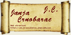 Janja Crnobarac vizit kartica